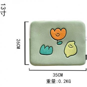 Korean iPad Pro 11 Protective Inner Sleeve Bag Lemon Flower 9101