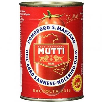 Mutti San Marzano D.O.P. geschälte Tomaten, 6er Pack (6 x 400 g)