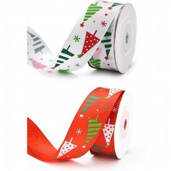 Christmas Tree Pattern Craft Ribbon
