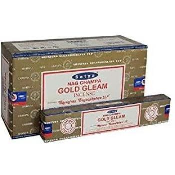 13‑Pack Black Gold Gleam Incense (15g each) – Satya 01354