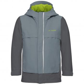 VAUDE Raccoon Jacket Kids – Grau, wasserdicht, Größe 158/164