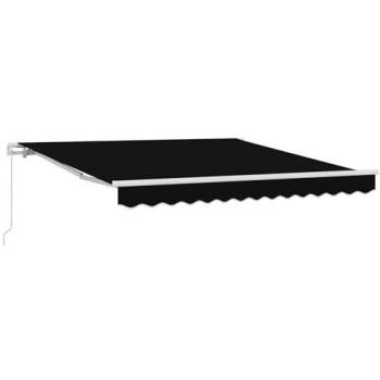 Manual Black Outdoor Awning, 300 × 250 cm