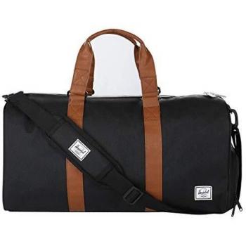 Herschel Sac de Voyage Cuir synthétique Noir/Marron