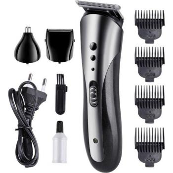 Cordless Electric Hair Clipper Beard Shaver Nose Hair Trimmer Set