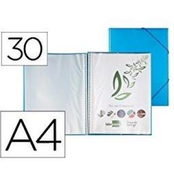 Blue A4 LeaderPaper Folder Set – 30 Pockets