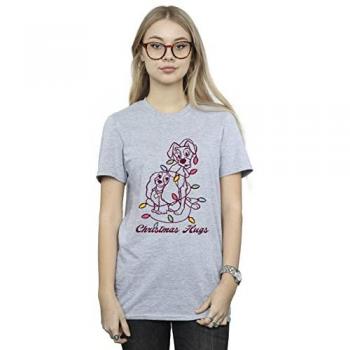 Grey Lady & Tramp Festive Cotton T‑Shirt