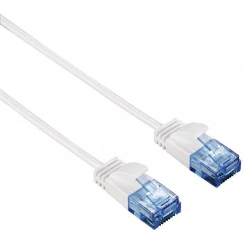 Hama Netzwerkkabel CAT-6 Slim-Flexible 1,50 m weiß