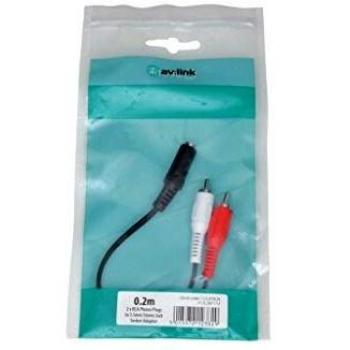 Avlink 0.2 m 2 x RCA to 3.5 mm Stereo Adapter