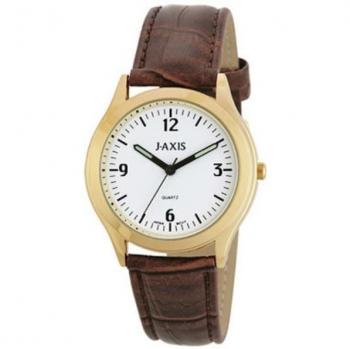 J-AXIS Herren SSG11-GW Runder Braun Analogzeitmesser