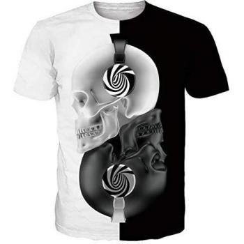T-Shirt Casual 3D Cranio
