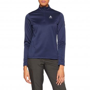 Odlo Pillon 1/2-Reißverschluss Pullover für Damen, Diving Navy, XL