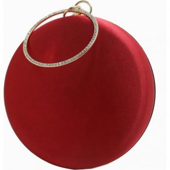 Royal Nightingales Round Shape Hard Box Clutch Evening Purse