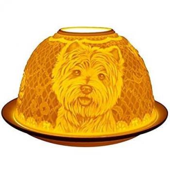 Westie Glow Candle Holder