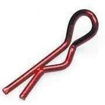 Set 10 Clip Rosso Metallizzato Robitronic con Perni