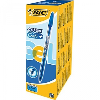 Punta Fine 0,7 mm Bic Gel – Set 20 in Blu