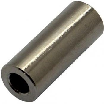 10X 3110/5.3X12 Brass Nickel Lenticular Spacer Sleeve – 12 mm, Ø5.3 mm