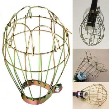 Pendentif lampadaire à couvercle épais, lampe en cage de sécurité