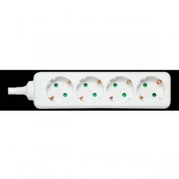 Deltaco GT-0402 Steckdosenleiste 4 AC-Ausgänge 5m Weiß