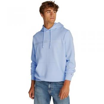 Tommy Jeans Hoodie Cappuccio Blu Azzurro Regular Fit S
