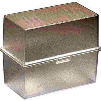 Boîte de fiches A6 avec couvercle 200 transparents