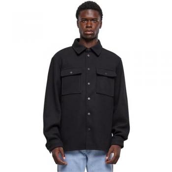 Urban Classics Camicia Maniche Lunghe Nera S-4XL