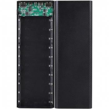 Coque de Chargeur de Batterie Externe 10x18650 USB LCD
