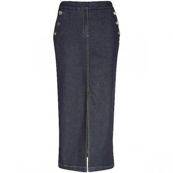COMMA Damen Jeansrock Dunkelblau Größe 42