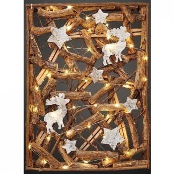 Arte Luminoso de Madera 40×29 cm 40 BS WW, Con Caja