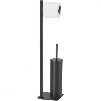 Trilly Negro Mate: Portarrollo y Escobillero Gedy TR32