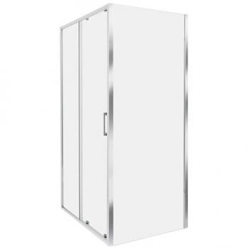Cabina de ducha de vidrio templado Yoro 80 x 100 x 185 cm