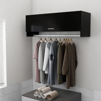 Sung‑LL Armario Negro 100×32 cm – Madera Contrachapada
