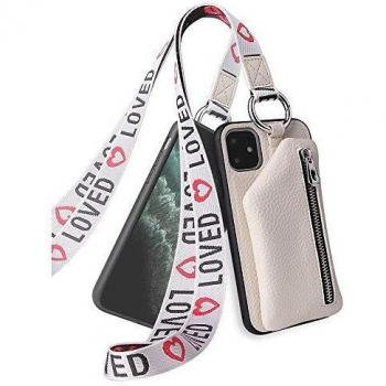 Carcasa de Cuero Hongping para iPhone XR – Funda con Correa de Cuello