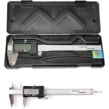 Étui de rangement pour vernier électronique en acier inoxydable, plastique 0-150mm, 242x92x25mm