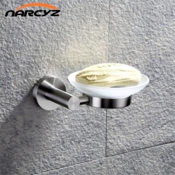 Wall-Mounted Nickel Soap Box 304 Stainless Steel Bathroom Accessory 9186K