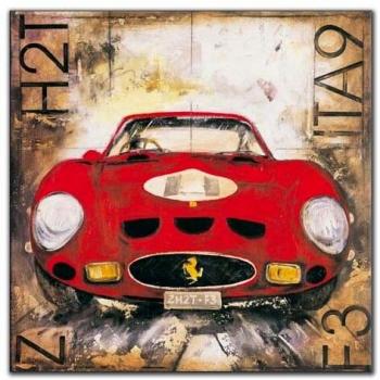 Ferrari Bois Multicolore Artopweb 70×70×1,8 cm
