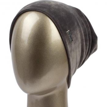 Geebro Frauen Slouchy Mütze Velours warm einfarbig