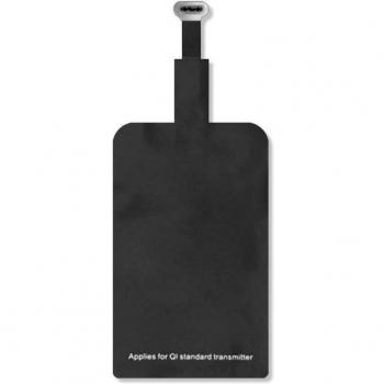 Receptor de Carga Inalámbrica Qi USB Tipo-C 1A 1000mAh Negro