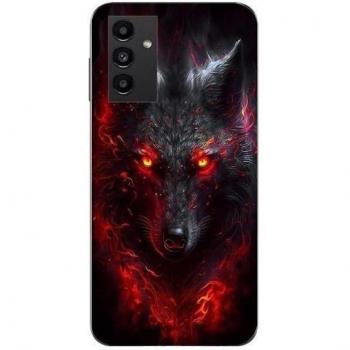 Coque Maniacase Loup Noir pour Samsung Galaxy A14 4G
