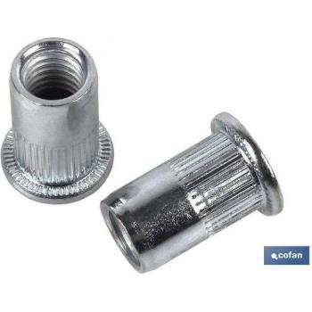Tuerca ranurada ancha M8