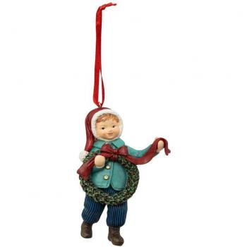 Magie de Noël Figurine en Résine Couronnée