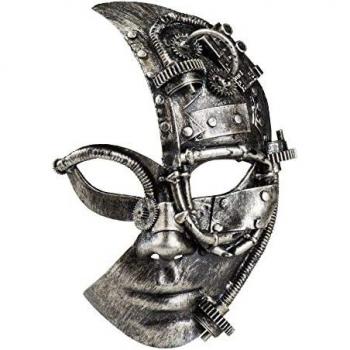 Futuristische Steampunk-Halbmaske