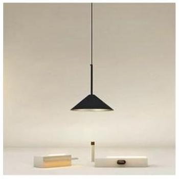 Sospensione luminosa en hierro negro y oro