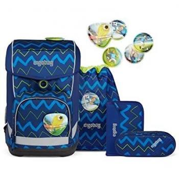 Ergobag cubo light Set ergonomischer Schulrucksack, extra leicht, Set 5-teilig, 780 g