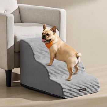 Comfort Climb Dog Steps – 3 Level Gentle Ramp with Grip Pads