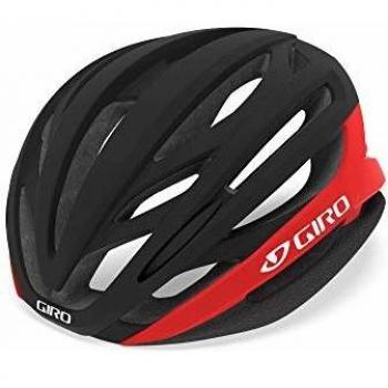 Giro Syntax Unisex Road Cycling Helmet, Matte Black/Bright Red, Medium