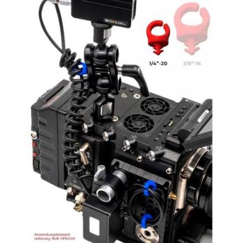 Clip de Conducción Roja 1/4‑20 – Sistema de Cableado