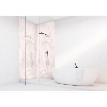 Roth Vipanel Mural – Marbre Brillant 100x255 cm, 3 mm, Rénovation de salle de bain rapide
