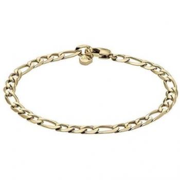 Fossil Schmuck Geschenk Edelstahl Armkette All Stacked Up Figaro, JF04778710, gold (gelbgoldfarben)