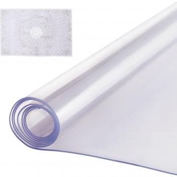 VEVOR Rectangle Clear Plastic Table Mat, 24 by 48 Inch, 2.0 mm Thick, Easy Cleaning