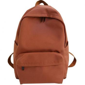 Solid Color Backpack for Women